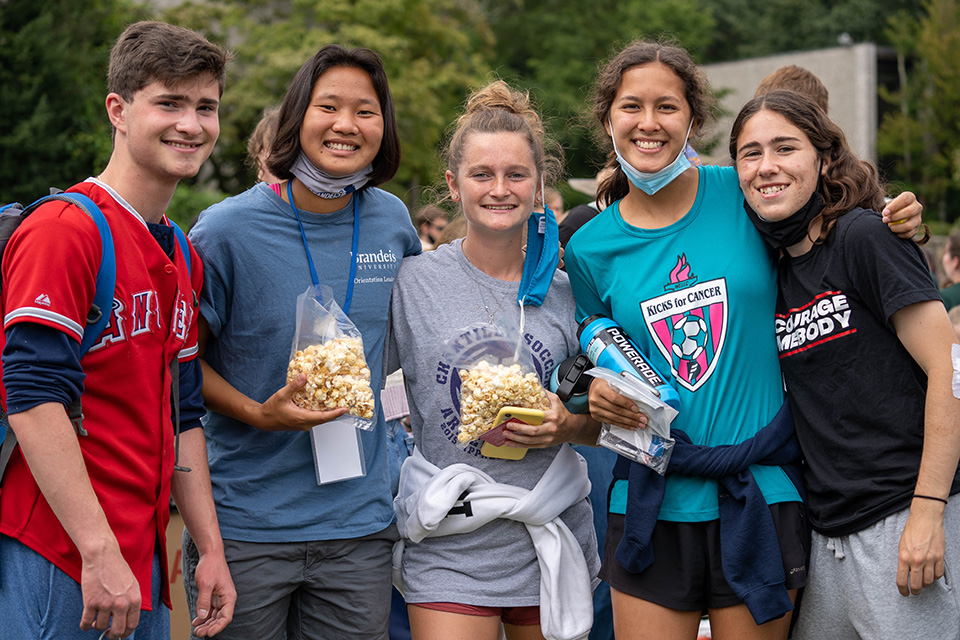 Smiling students at the Involvement Fair