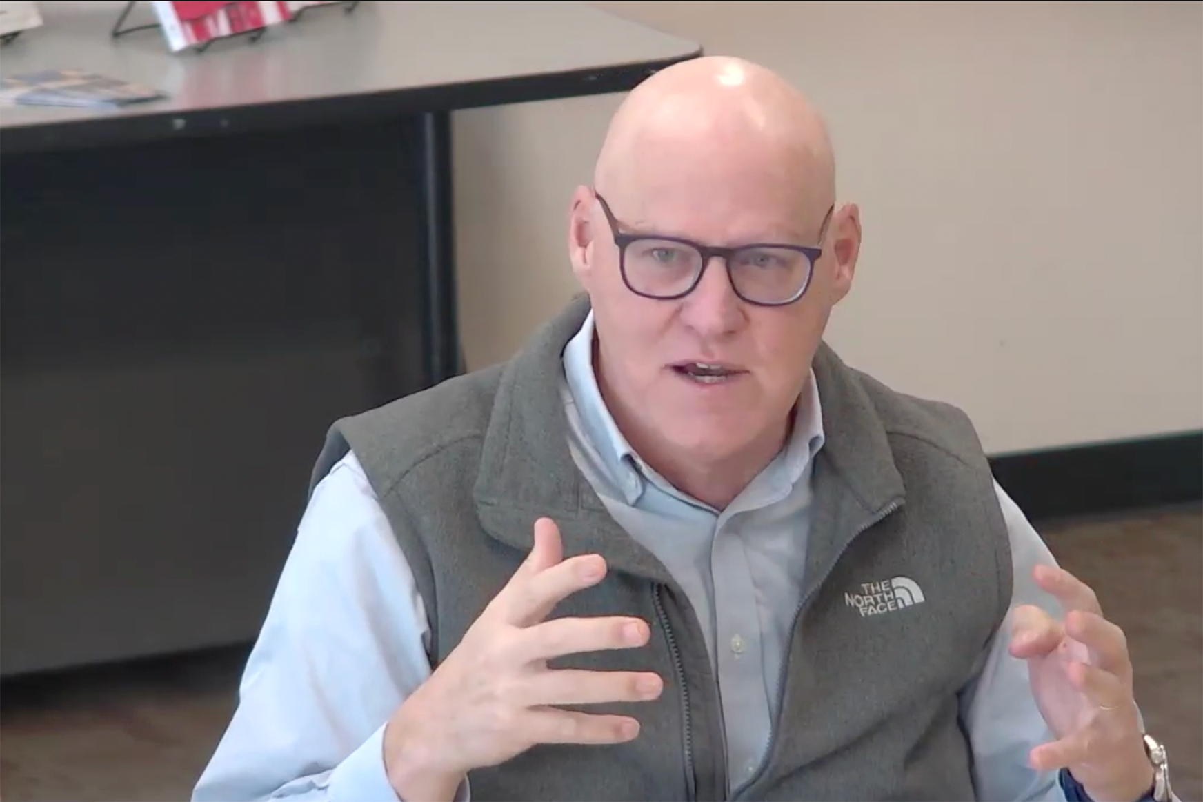 An image of Thomas Burman presenting at the Jewish Studies Colloquium.