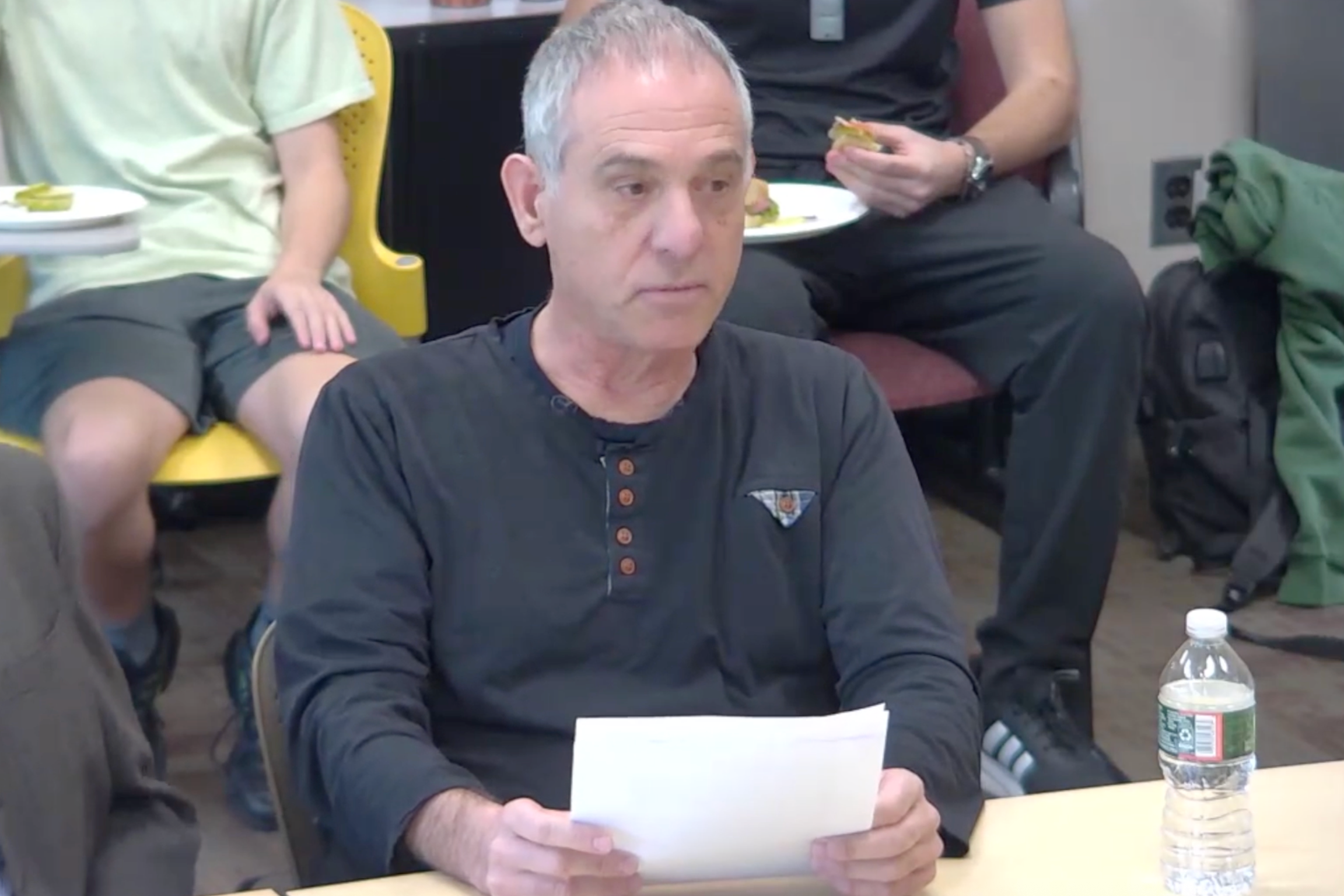 An image of Ehud Krinis presenting at the Jewish Studies Colloquium.