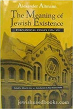 Cover of 'The Meaning of Jewish Existence,' with cover image of a synagogue facade