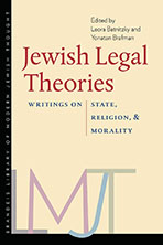 Cover of "Jewish Legal Theories: Writings on State, Religion, and Morality"