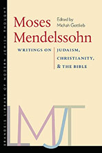 Cover of "Moses Mendelssohn: Writings on Judaism, Christianity, and the Bible"