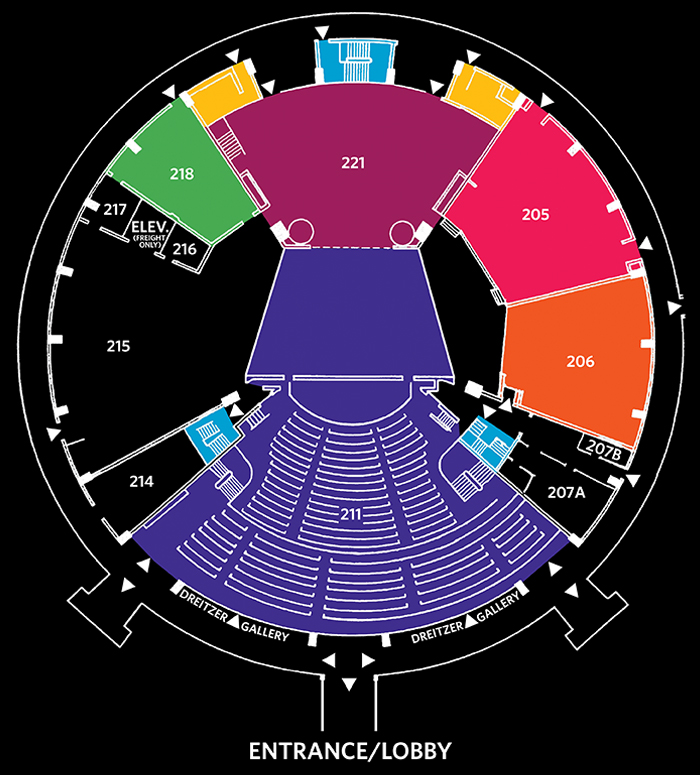 Upper Level Map - Refresh Page to Return to Map