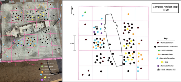 screenshot of the site map alongside the miniature site