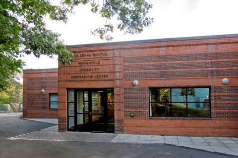 Exterior of Hassenfeld Conference Center