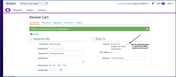 screen shot of online cart, with 20 Health Start and 1 dozen Honey Bran Muffins. 