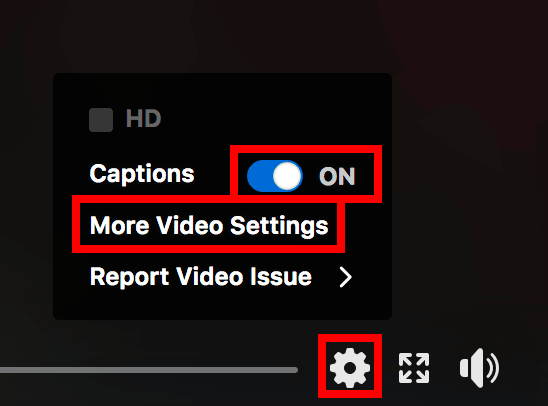 Facebook settings icon