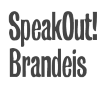 SpeakOut! Brandeis logo