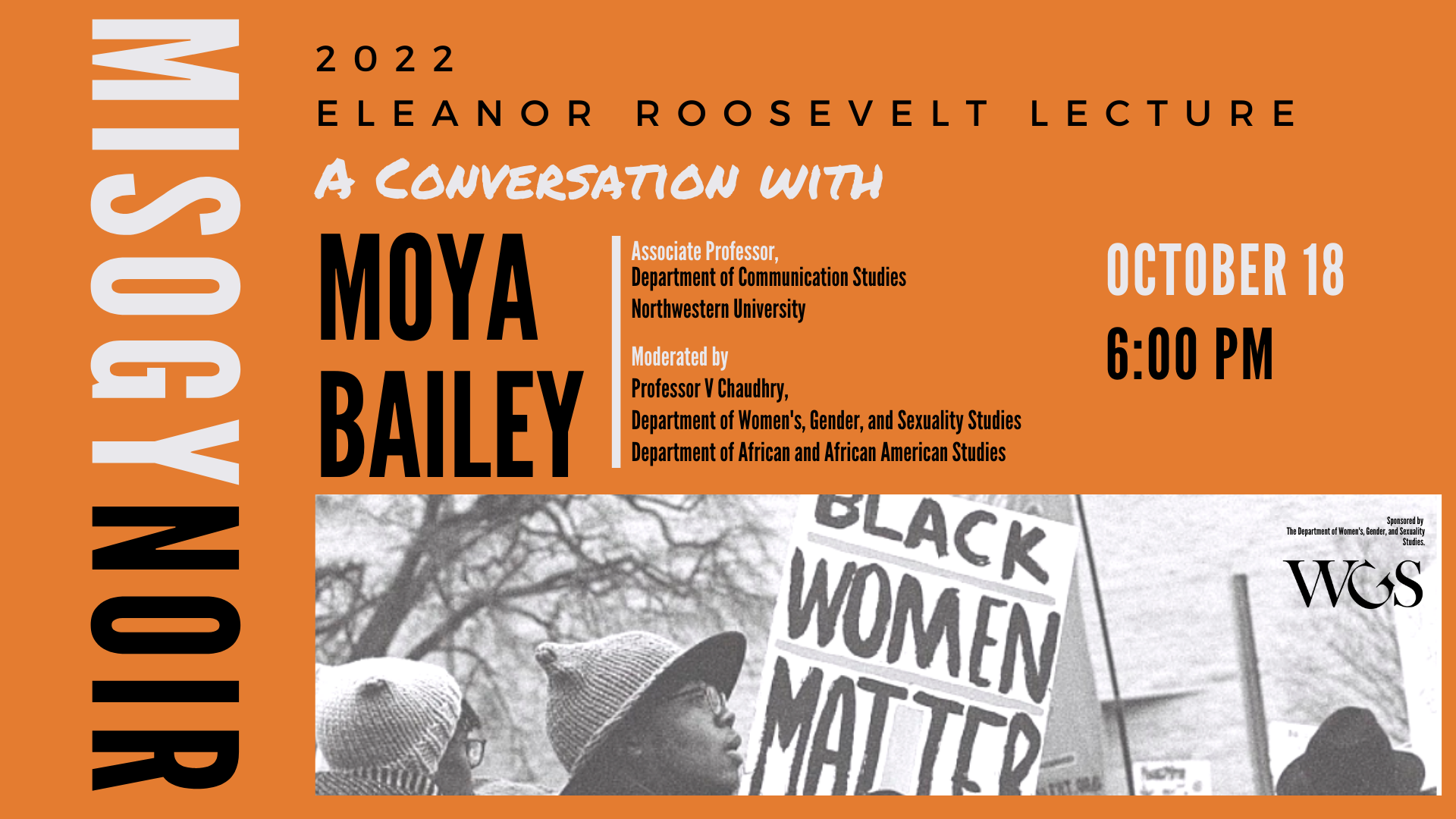 Roosevelt Lectures | Events | Department of Women's, Gender and