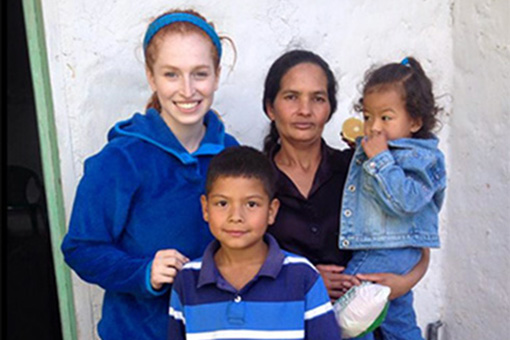 malka forman with a honduran family
