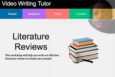 title page of literature reviews video