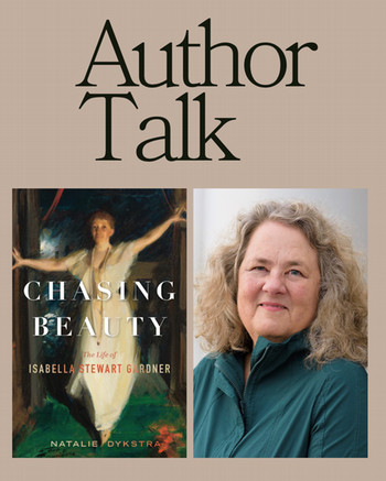 Author Natalie Dykstra headshot and book cover of Chasing Beauty