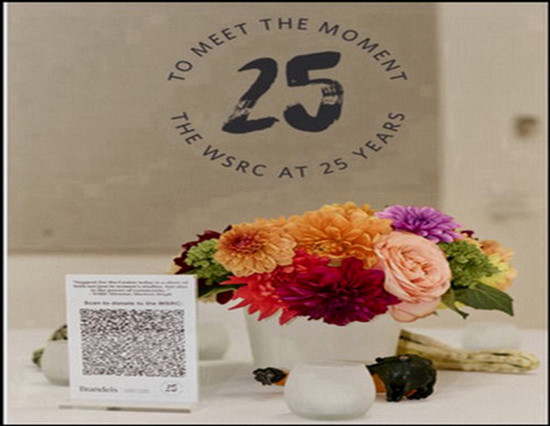 25th Anniversary logo and flowers