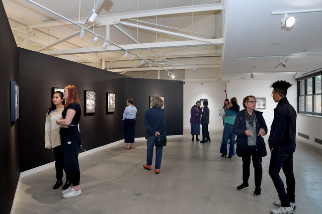 Artists, Staff and Guests at opening of Kniznick Gallery's "C. Rose Smith A Silent Rage"