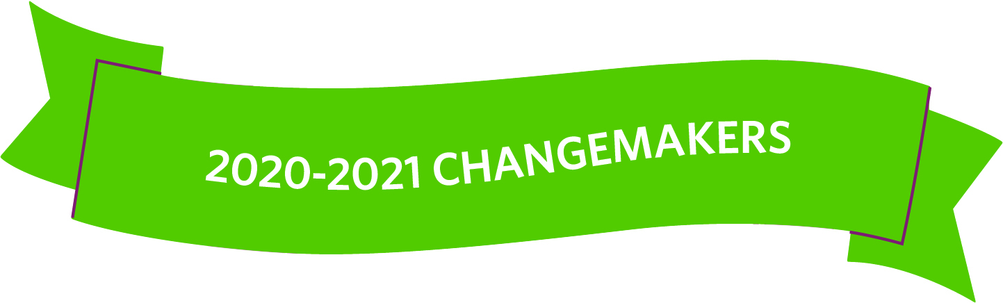 green sash banner 2020-2021 change makers