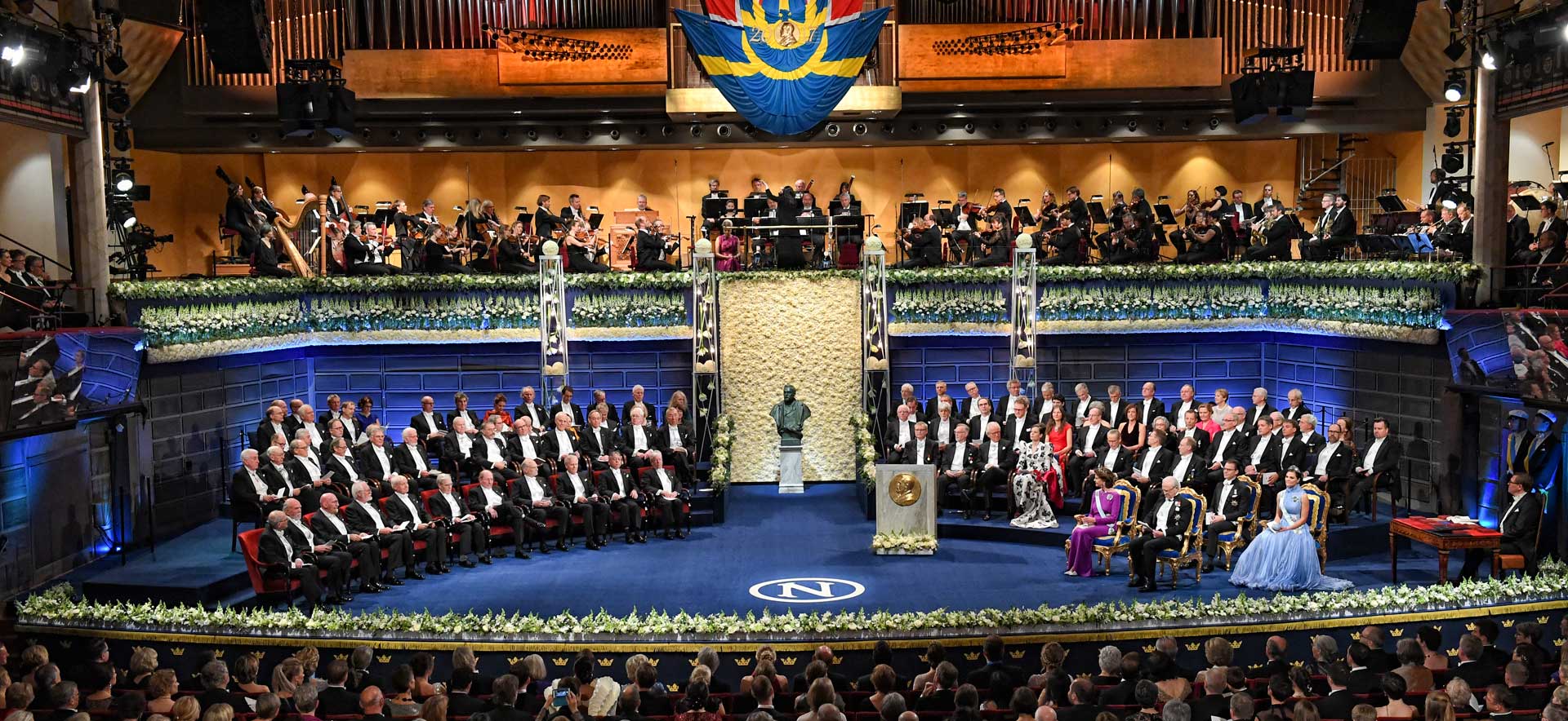 The 2017 Nobel Prize ceremony stage 