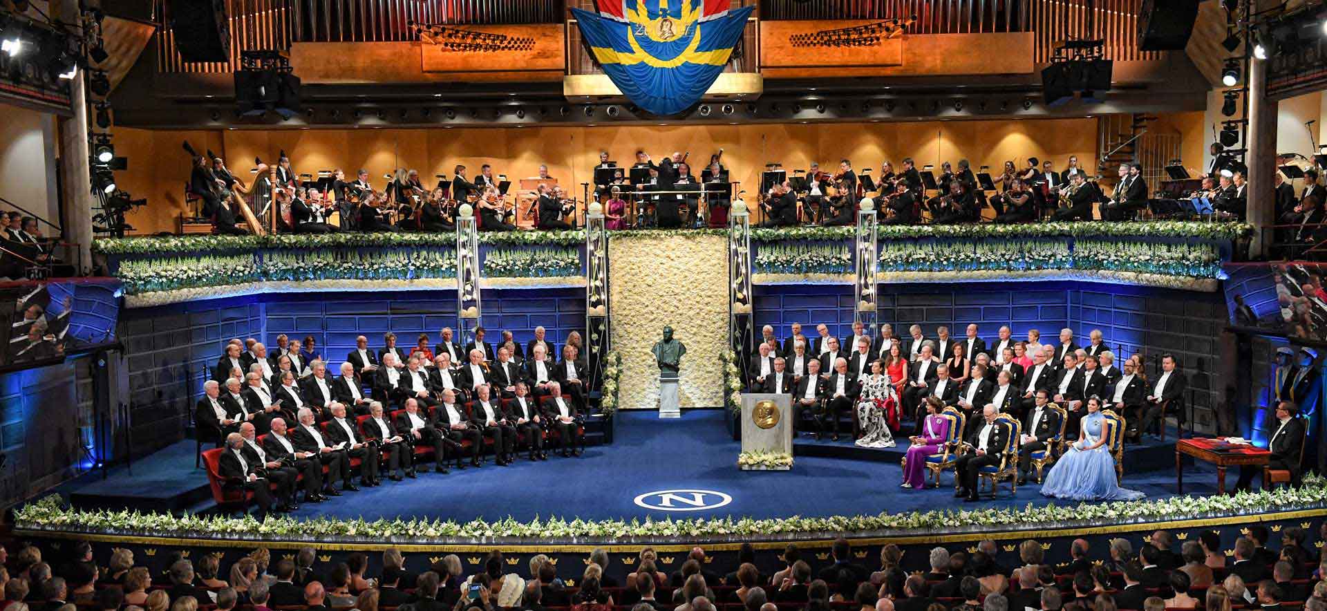 The 2017 Nobel Prize ceremony stage