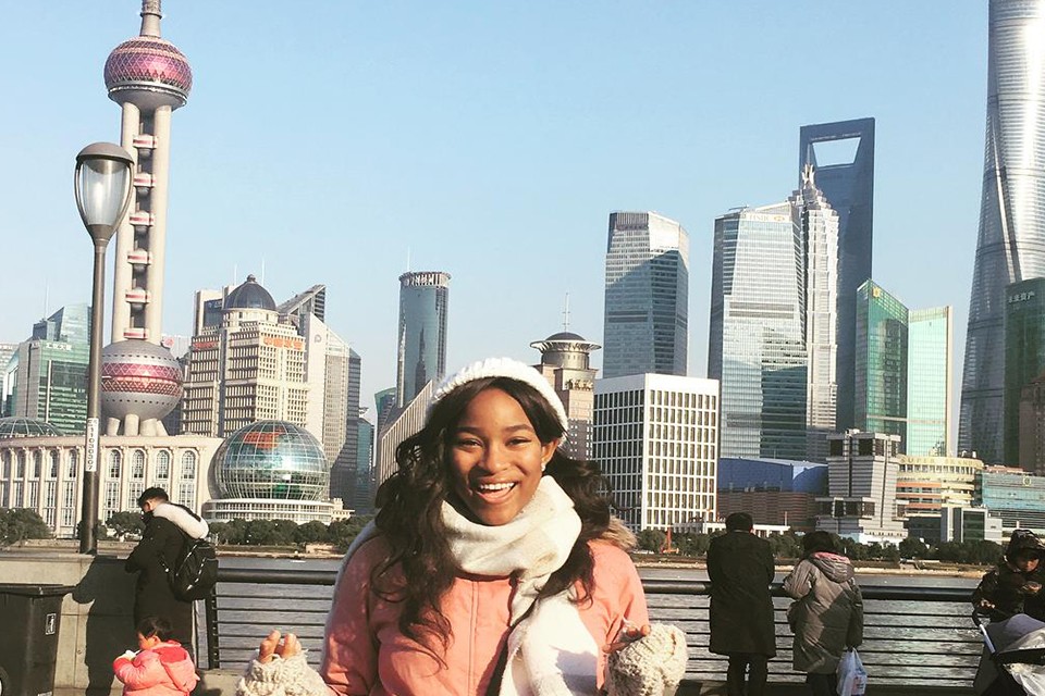 Audrea Gold '19 in Shanghai