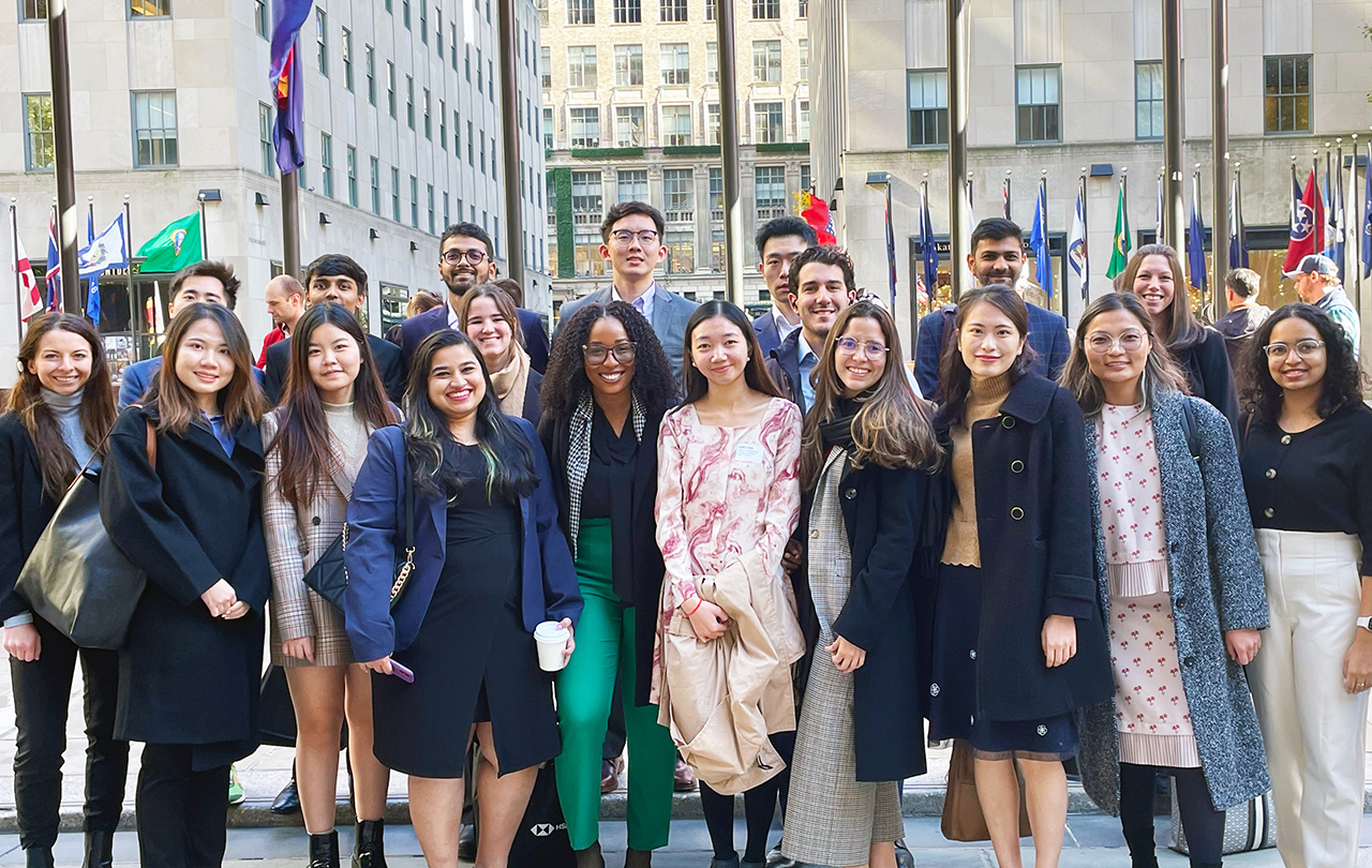 Students on industry trek in NYC