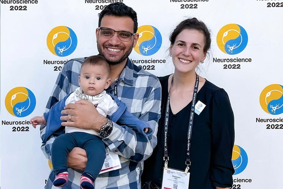 Mohamed and Susannah with their son