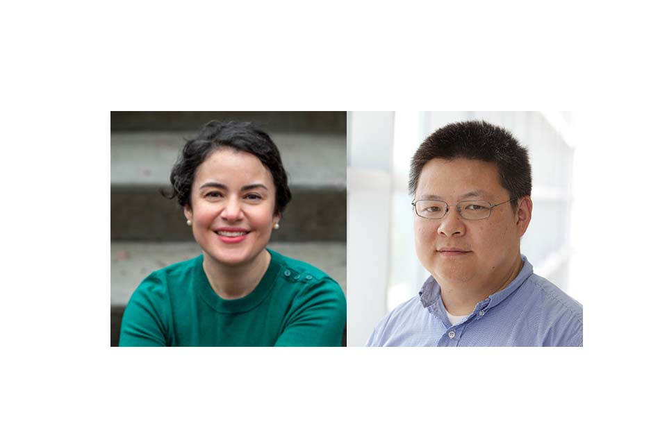 Sarah Mayorga (left) and Bing Xu