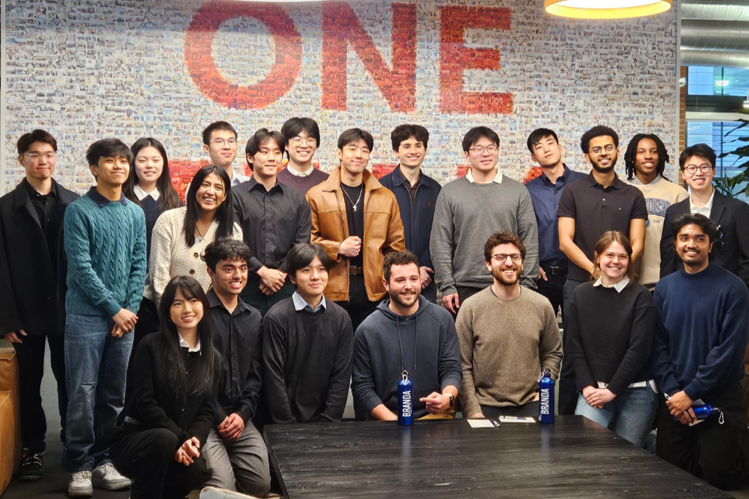 Students pose for a photo during their Trek to Trip Advisor