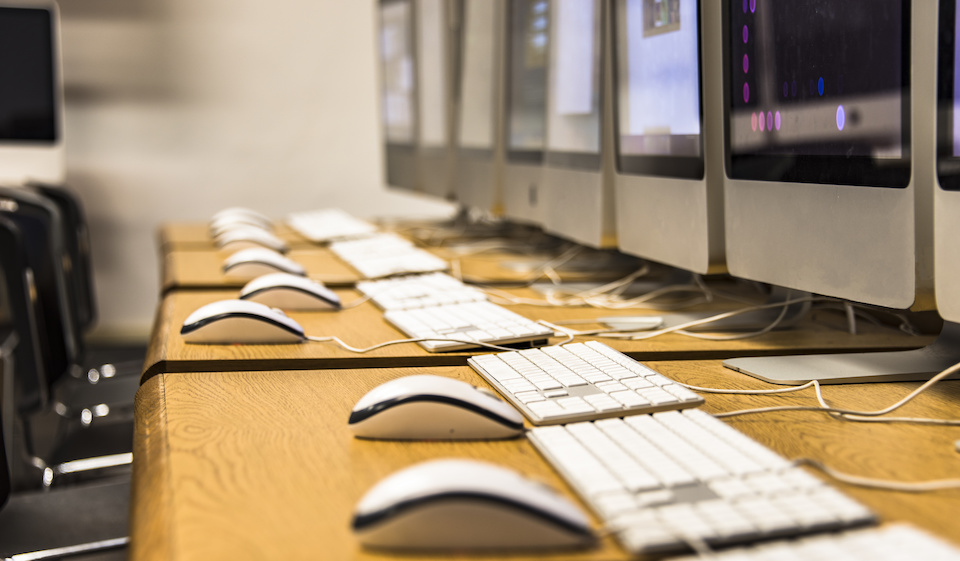 Row of computers