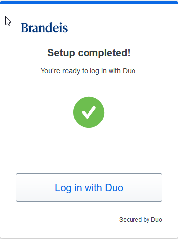 image is duo setup complete
