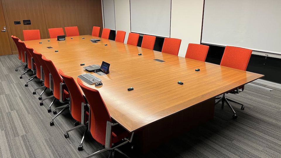 Trustees Boardroom conference table