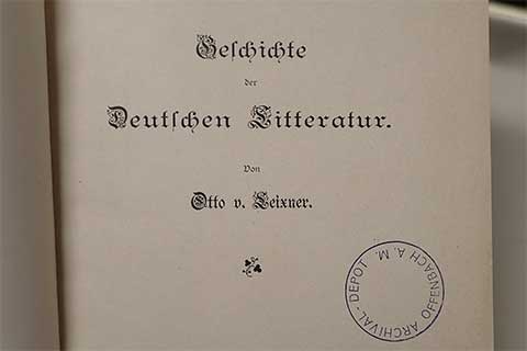 Title page with Offenbach stamp.