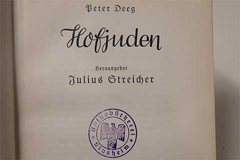 Title page with stamp.