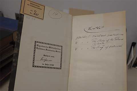 Cover and flyleaf of a book.