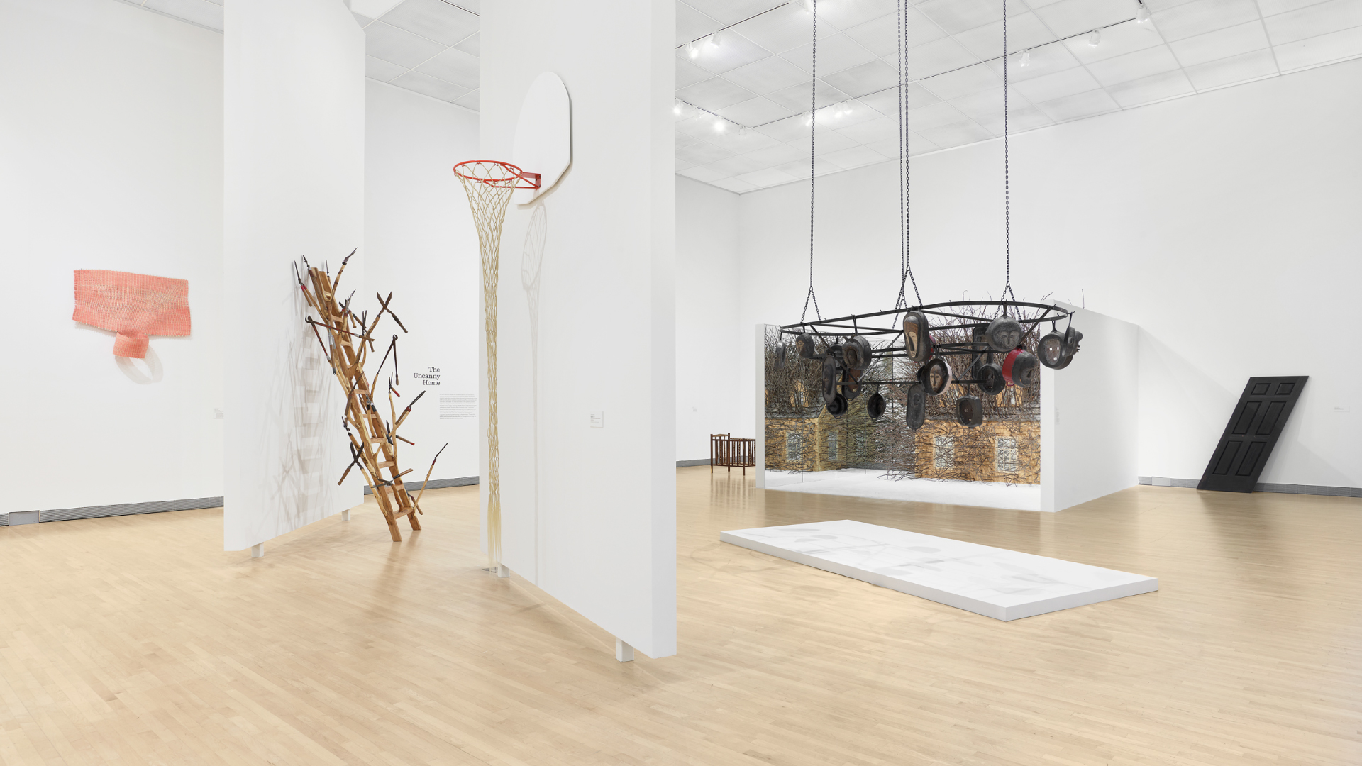 Installation view of "Hugh Hayden: Home Work"