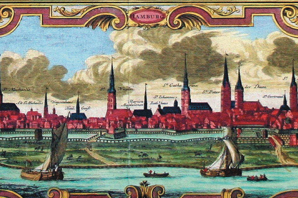 An old painting of Hamburg