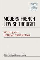 Cover of "Modern French Jewish Thought: Writings on Religion and Politics"